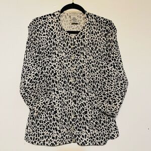 White Stag Gray and White Ladies Blouse